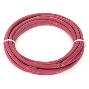 ewcs 4 gauge premium extra flexible welding cable 600 volt - red - 25 feet - ewcs branded - made in the usa!