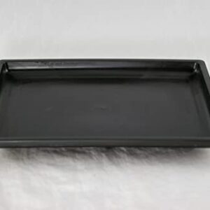 2 Black Plastic Humidity/drip Tray for Bonsai Tree - 7.5"x 5.75"x 0.75"