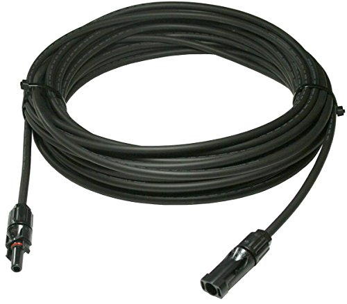 6 FEET UL Solar Panel Extension Cable Wire (6 ft.) with Connectors PV - 12 AWG - 600VDC