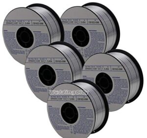 weldingcity 5 rolls of er4043 aluminum mig welding wire 1-lb spool 0.035" (0.9mm) | pack of 5