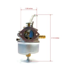 Carburetor for Tecumseh 632230 Fit Horse Tillers 5hp 6hp H50 H60 Hh60 Engines Troy Bilt Horse Tillers Carburetor