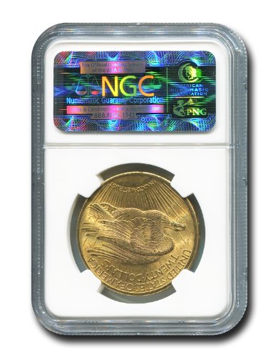 1925 No Mint Mark Saint Gaudens Twenty Dollar NGC MS-63