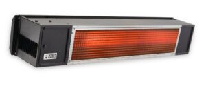sunpak s34-b-tsr black patio heater, twin stage (25/34kbtu) with two remotes