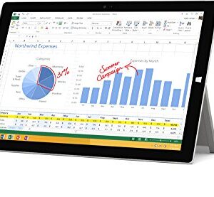 Microsoft Surface Pro 3 MQ2-00001 12-Inch Full HD 128 GB Storage Multi-Touch Tablet (Silver)