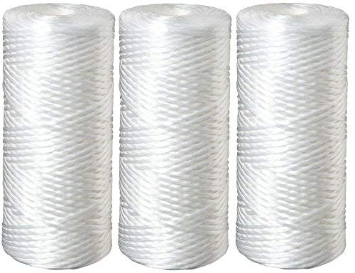 Three 5 Micron Polypropylene String Wound Water Filter Cartridges Compatible with 3MAP814 & WP5BB97P, WPX5BB97P, WP5BB975 by CFS