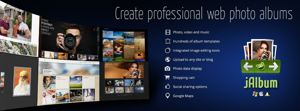 jAlbum 12 Pro Mac Web Gallery Software [Download]