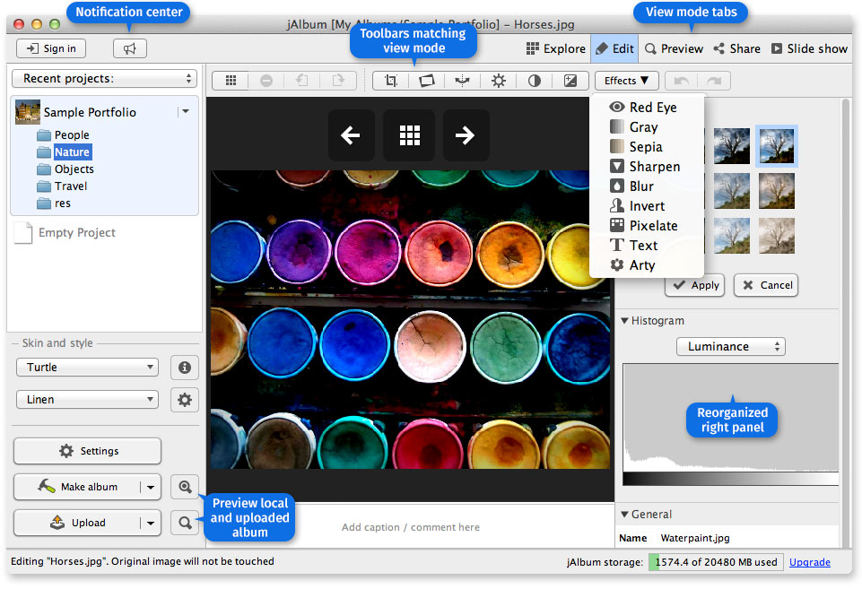 jAlbum 12 Pro Mac Web Gallery Software [Download]