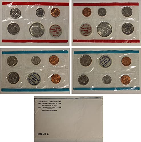 1970 United States Mint Uncirculated Coin Set in Original Government Packaging