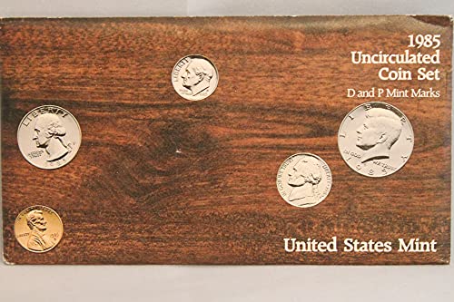 1985 United States Mint Uncirculated Coin Set in Original Government Packaging