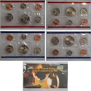 1995 United States Mint Uncirculated Coin Set (U95) in Original Government Packaging