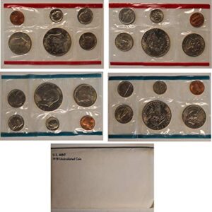 1978 united states mint uncirculated coin set in original government packaging