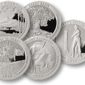 2013 S United States Mint America the Beautiful Quarters Proof Set OGP