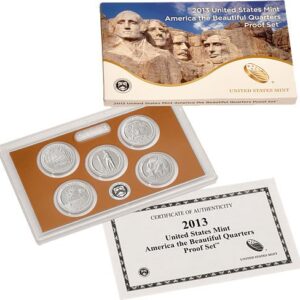 2013 S United States Mint America the Beautiful Quarters Proof Set OGP