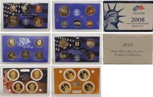 2008 s us mint proof set original government packaging