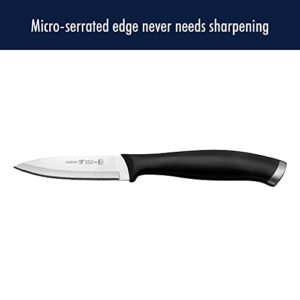 HENCKELS Silvercap Razor-Sharp 3-Piece Kitchen Knife Set, Chef Knife, Paring Knife, Utility Knife, German Engineered Informed by 100+ Years of Mastery