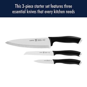 HENCKELS Silvercap Razor-Sharp 3-Piece Kitchen Knife Set, Chef Knife, Paring Knife, Utility Knife, German Engineered Informed by 100+ Years of Mastery