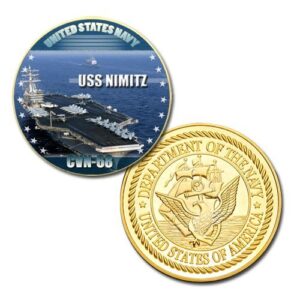 u.s. navy uss nimitz (cvn-68) gp challenge coin