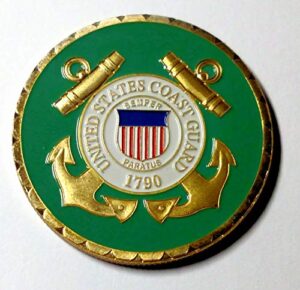lovesports2013 united states coast guard colorized challenge coin 64#