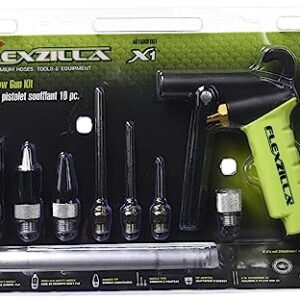 Flexzilla X1 Blow Gun Kit, 10-Piece, ZillaGreen - AG1500FZKIT