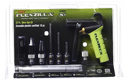 Flexzilla X1 Blow Gun Kit, 10-Piece, ZillaGreen - AG1500FZKIT