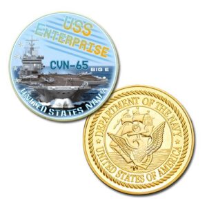 u.s. navy uss enterprise cvn-65 gp challenge coin s16#