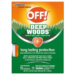 off! deep woods towelettes, 12 ct (pack - 1)