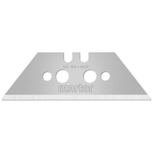 martor 199.70 stainless trapezoid replacement blade - silver (10-piece)
