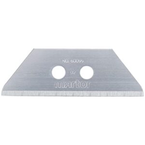 martor 60099.70 trapezoid replacement blade rounded 10 pcs, silver