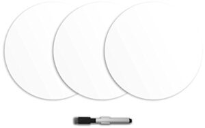 wall pops wallpops wpe0975 ghost dry erase dot decals, white & off-white