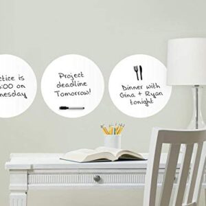 Wall Pops WallPops WPE0975 Ghost Dry Erase Dot Decals, White & Off-White