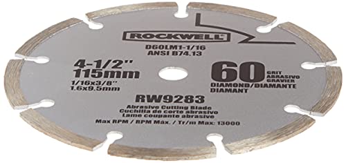 Rockwell RW9283 4 1/2-Inch 60-Grit Diamond Compact Circular Saw Blade