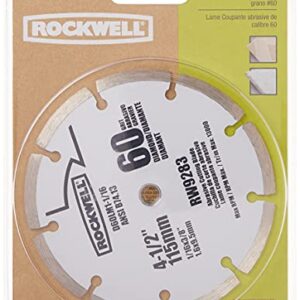 Rockwell RW9283 4 1/2-Inch 60-Grit Diamond Compact Circular Saw Blade