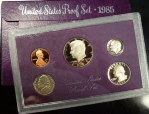1985 u.s. mint proof set original mint pkg