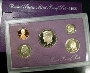 1988 s proof set various us mint original mint pkg