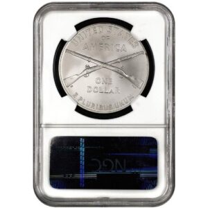 2012 W INFANTRY EARLY RELEASES COMMEMORATIVE SILVER DOLLAR COIN. NGC GRADED MS 70.