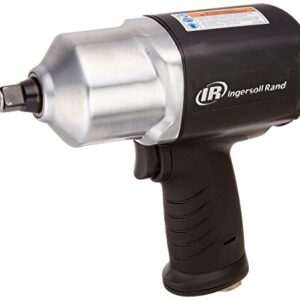 Ingersoll Rand Edge Series EB2125X 1/2" Composite Air Impact Wrench, 690 ft lbs Max Reverse Torque, Lightweight, One Hand Forward/Reverse Switch, Black Silver