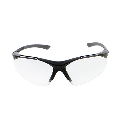 Delta Plus - WELRX500C15 RX-500C 1.5 Diopter Full Lens Magnifier Safety Glasses, Black Frame /Clear Lens