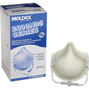 moldex - particulate respiratros with handy cushion and full cushion - size: medium/large