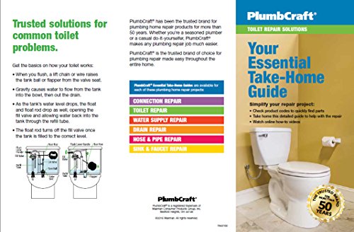 PlumbCraft Water Saving Universal Fit Toilet Flapper Replacement for 3-Inch Flush Valve Opening, Fits most toilets