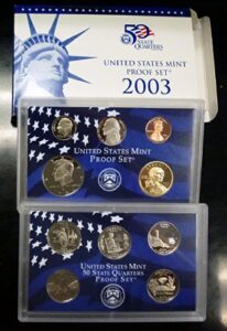 2003 u.s. mint proof set original mint package