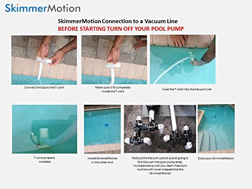 SkimmerMotion Cap Plug for Direct Connection to The Suction Port - The Automatic Pool Skimmer - Connect Direct in Your Pool Vacuum line