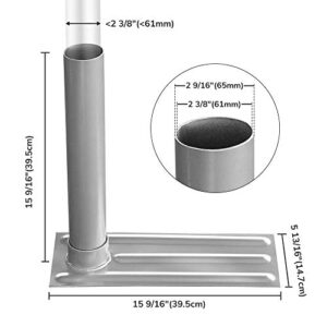 Yescom Portable All Metal Flag Pole Wheel Stand Tailgate Tire Mount 25ft 20ft Telescopic Flagpole Holder