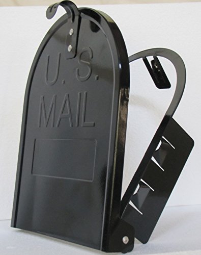 MAGNETIC 8 Inch (Width) by 10 Inch (Height) RetroFit"Snap-in" Mailbox Door Replacement - Black