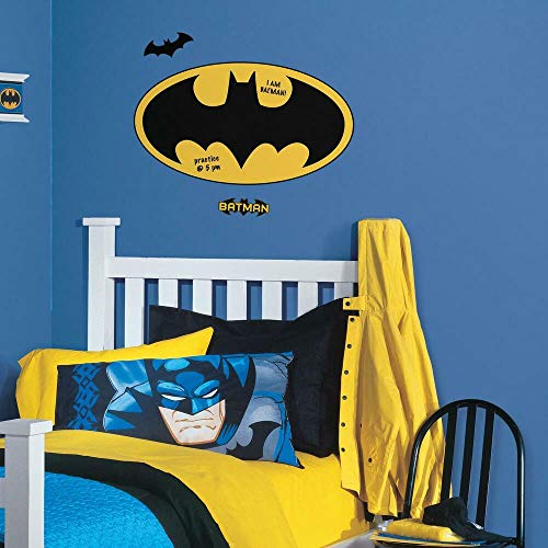 RoomMates RMK2623SLM Batman Logo Dry Erase Peel and Stick Giant Wall Decals