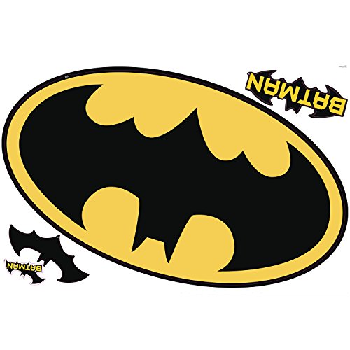 RoomMates RMK2623SLM Batman Logo Dry Erase Peel and Stick Giant Wall Decals