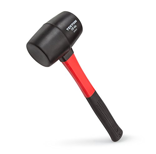 TEKTON 16 oz. Fiberglass Handle Rubber Mallet | 30603 , Black