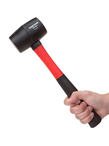 TEKTON 16 oz. Fiberglass Handle Rubber Mallet | 30603 , Black