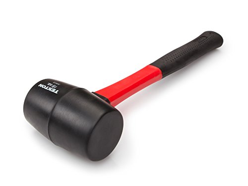 TEKTON 16 oz. Fiberglass Handle Rubber Mallet | 30603 , Black