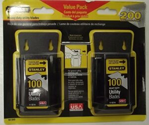 stanley utility blades (200-pack)