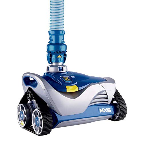 Zodiac MX6 Automatic Suction Side Pool Cleaner Vacuum with Zodiac Cyclonic Leaf Canister, Cyclonic Suction and X-Trax for Extreme Maneuverability